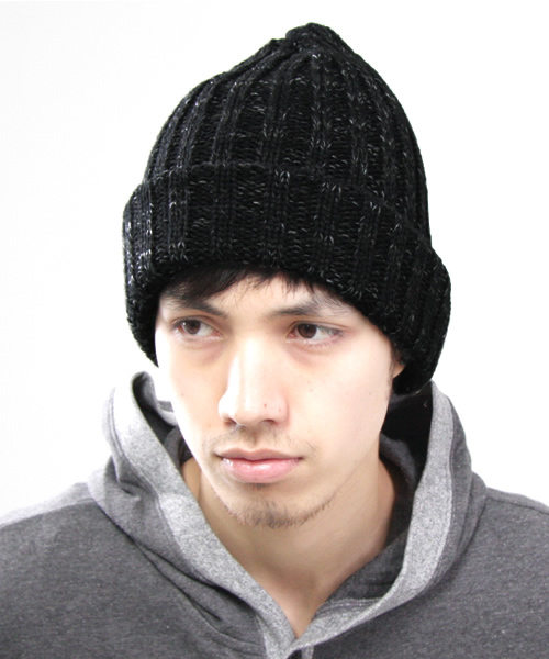 green label relaxing（グリーンレーベルリラクシング）の「MELANGE BOB ニットキャップ（ニットキャップ/ビーニー・メンズ・ブラック/グレー/ベージュ・フリー）」の7枚目の写真