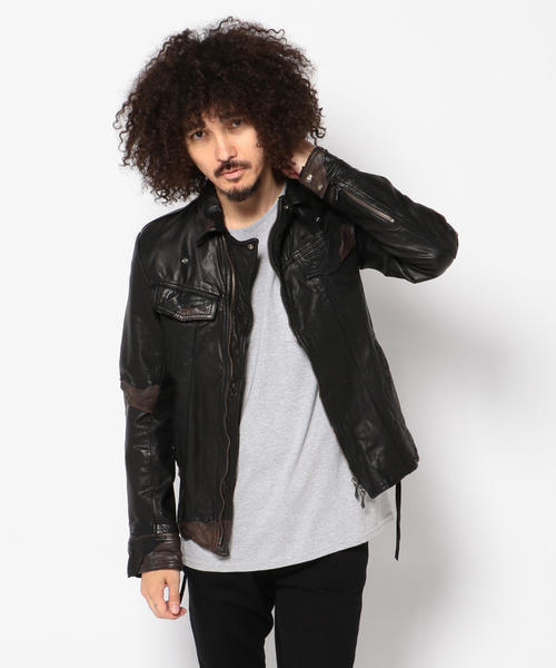 14th Addiction フォーティーンスアディクション の 14th Addiction フォーティーンスアディクション Bengy レザーライダース ライダースジャケット Wear