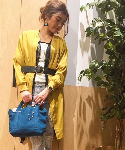 VENCEEXCHANGE（ヴァンスエクスチェンジ）の「ロングシャツブルゾン                   （シャツ/ブラウス・レディース・マスタード/ブラック/ダークグリーン/ピンク・MEDIUM）」の3枚目の写真