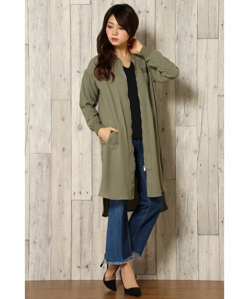 VENCEEXCHANGE（ヴァンスエクスチェンジ）の「ロングシャツブルゾン                   （シャツ/ブラウス・レディース・マスタード/ブラック/ダークグリーン/ピンク・MEDIUM）」の20枚目の写真