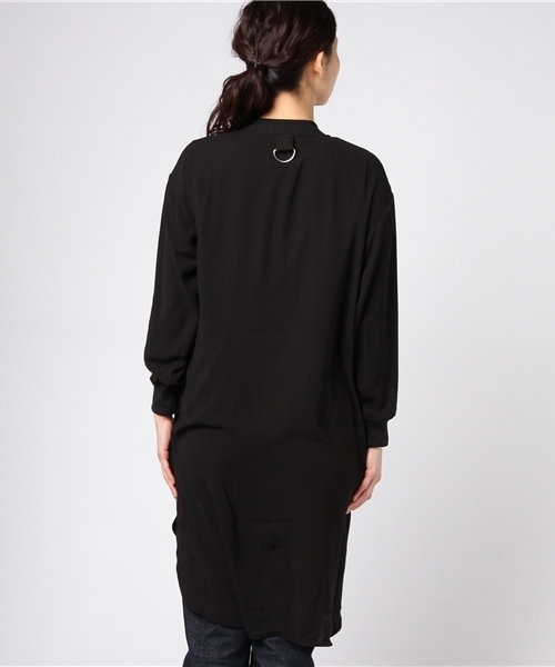 VENCEEXCHANGE（ヴァンスエクスチェンジ）の「ロングシャツブルゾン                   （シャツ/ブラウス・レディース・マスタード/ブラック/ダークグリーン/ピンク・MEDIUM）」の7枚目の写真