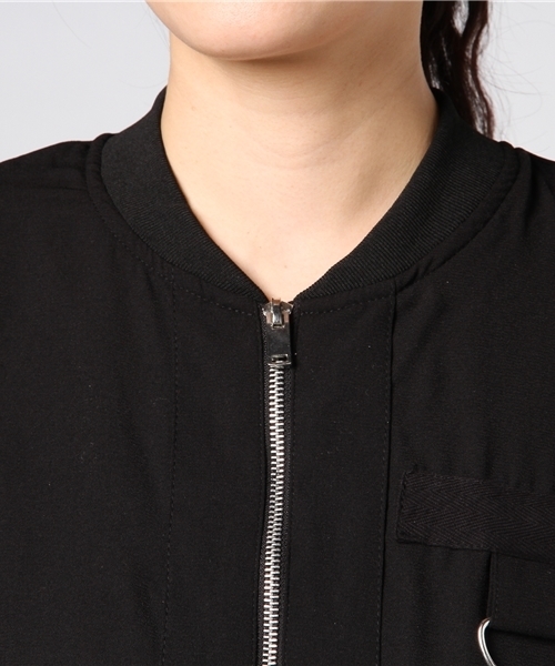 VENCEEXCHANGE（ヴァンスエクスチェンジ）の「ロングシャツブルゾン                   （シャツ/ブラウス・レディース・マスタード/ブラック/ダークグリーン/ピンク・MEDIUM）」の8枚目の写真