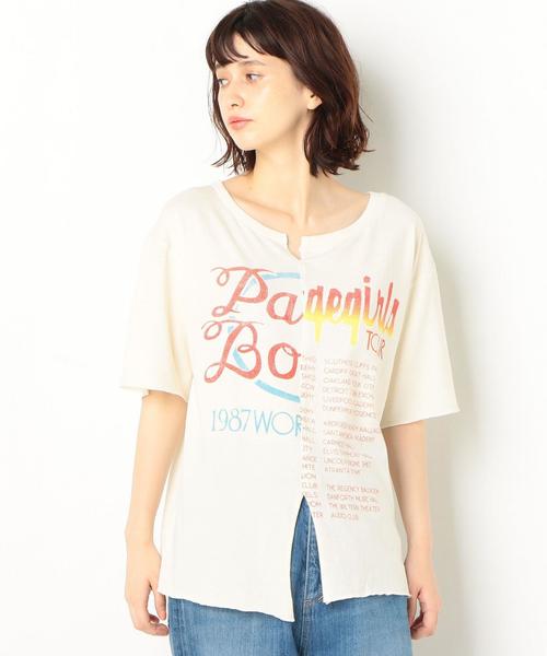 Another Edition（アナザーエディション）の「キリカエロゴプリントT ◆（Tシャツ/カットソー・レディース・ブラック/ケリー/オフホワイト・フリー）」の2枚目の写真