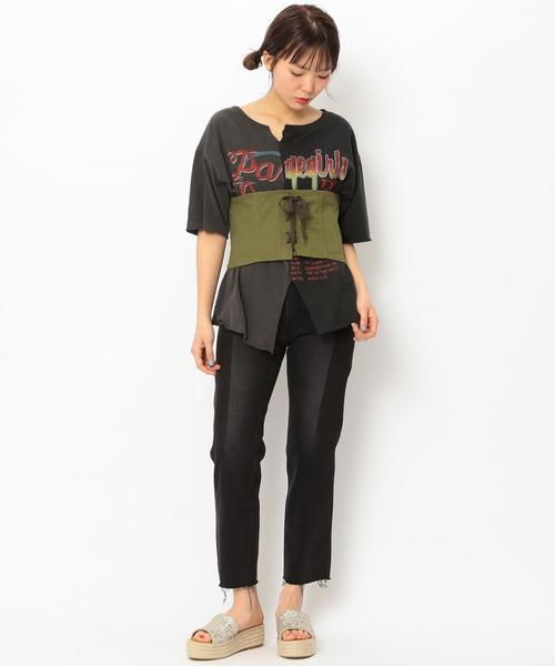 Another Edition（アナザーエディション）の「キリカエロゴプリントT ◆（Tシャツ/カットソー・レディース・ブラック/ケリー/オフホワイト・フリー）」の12枚目の写真