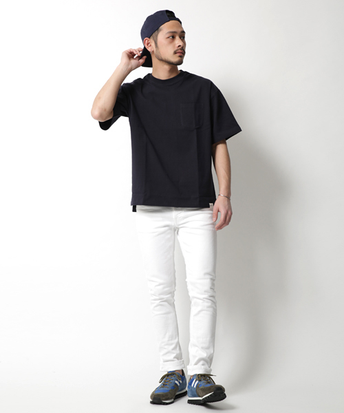 Rocky Monroe(ロッキーモンロー)の「ビッグシルエット抗菌防臭素材Tシャツ(Tシャツ/カットソー・メンズ・ブラック/カーキ/ネイビー/グレー/ホワイト/キャメル・L/LL/M)」の13枚目の写真