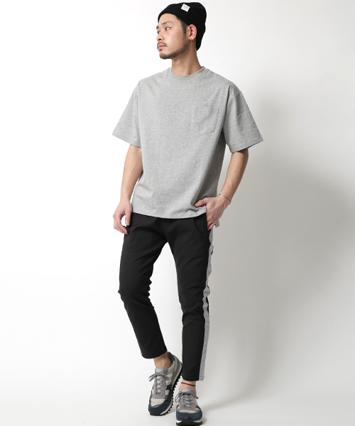 Rocky Monroe(ロッキーモンロー)の「ビッグシルエット抗菌防臭素材Tシャツ(Tシャツ/カットソー・メンズ・ブラック/カーキ/ネイビー/グレー/ホワイト/キャメル・L/LL/M)」の21枚目の写真