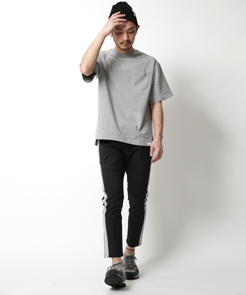 Rocky Monroe(ロッキーモンロー)の「ビッグシルエット抗菌防臭素材Tシャツ(Tシャツ/カットソー・メンズ・ブラック/カーキ/ネイビー/グレー/ホワイト/キャメル・L/LL/M)」の22枚目の写真