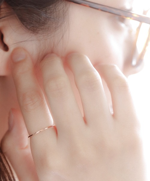 BLOOM(ブルーム)の「シルバー カット リング ピンキーリング可 BLOOM/ブルーム(リング・レディース・ピンク・1号/3号/5号/7号/9号/11号/13号/15号)」の4枚目の写真