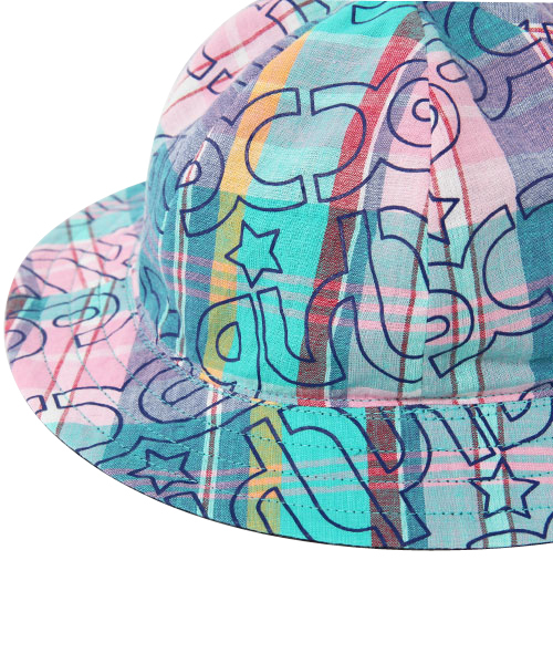 X-girl Stages（エックスガールステージス）の「PLAID  REVERSIBLE  HAT（ハット・キッズ・ネイビー/レッド・X-SMALL/SMALL/MEDIUM）」の5枚目の写真