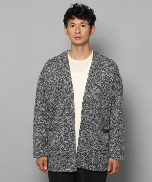 BLISS POINT（ブリスポイント）の「ツイードライクJQカーデ/769826（カーディガン/ボレロ・メンズ・ブラック/ネイビー・MEDIUM/LARGE/X-LARGE）」の16枚目の写真