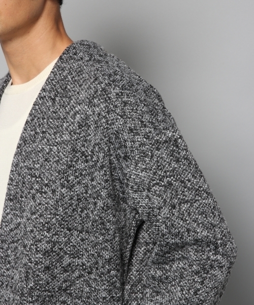 BLISS POINT（ブリスポイント）の「ツイードライクJQカーデ/769826（カーディガン/ボレロ・メンズ・ブラック/ネイビー・MEDIUM/LARGE/X-LARGE）」の13枚目の写真