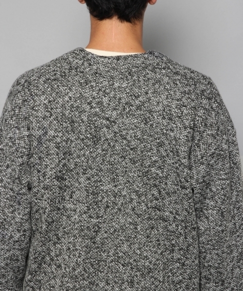 BLISS POINT（ブリスポイント）の「ツイードライクJQカーデ/769826（カーディガン/ボレロ・メンズ・ブラック/ネイビー・MEDIUM/LARGE/X-LARGE）」の9枚目の写真