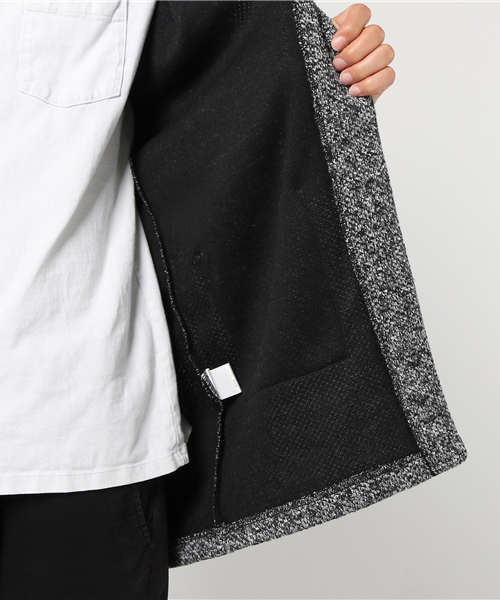 BLISS POINT（ブリスポイント）の「ツイードライクJQカーデ/769826（カーディガン/ボレロ・メンズ・ブラック/ネイビー・MEDIUM/LARGE/X-LARGE）」の3枚目の写真