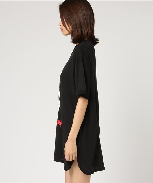 HYSTERIC GLAMOUR（ヒステリックグラマー）の「H SKELETON アップリケワンピース（ワンピース・レディース・ブラック・FREE）」の3枚目の写真