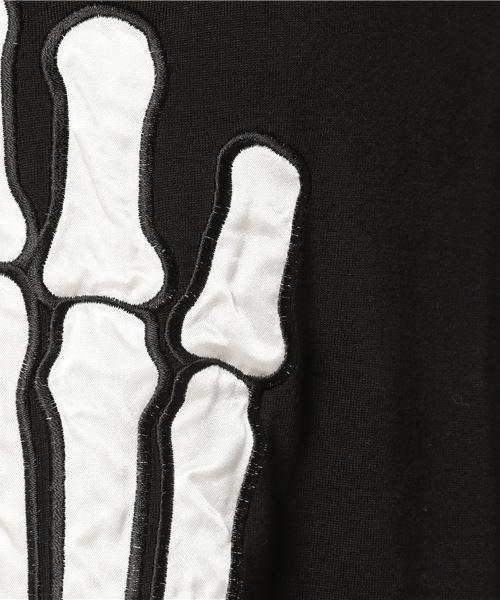 HYSTERIC GLAMOUR（ヒステリックグラマー）の「H SKELETON アップリケワンピース（ワンピース・レディース・ブラック・FREE）」の4枚目の写真