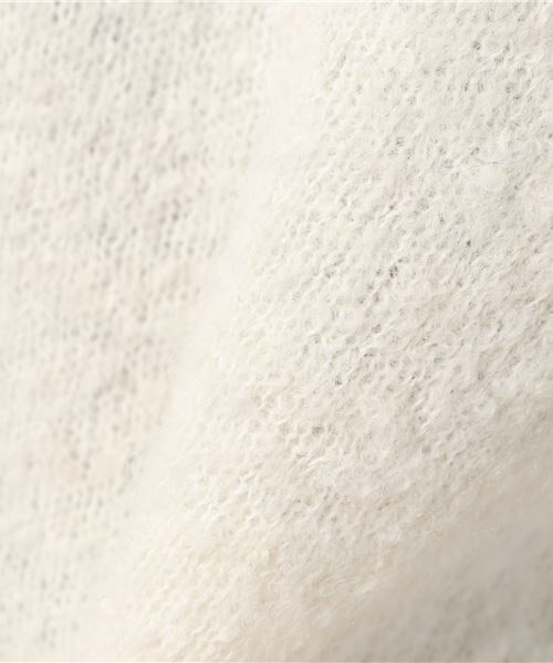 RIVE DROITE（リヴドロワ）の「ブークレVネックプルオーバー（ニット/セーター・レディース・オフホワイト/モカ/ライトグレー・FREE）」の7枚目の写真