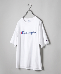 Champion | SHIPS JET BLUE×Champion: 別注 ヘビーウエイト リラックス 刺繍ロゴTシャツ(Tシャツ/カットソー)