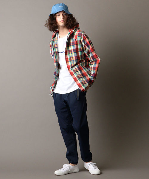 Champion（チャンピオン）の「SHIPS JET BLUE×Champion: 別注 ヘビーウエイト リラックス 刺繍ロゴTシャツ（Tシャツ/カットソー・メンズ・グレー/ネイビー/ライトブルー/ホワイト/ブラック/アクア/コバルトブルー/ピンク・LARGE/MEDIUM/SMALL）」の10枚目の写真