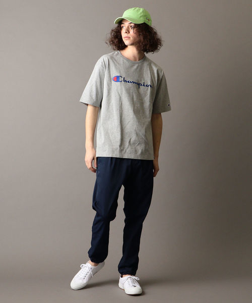 Champion（チャンピオン）の「SHIPS JET BLUE×Champion: 別注 ヘビーウエイト リラックス 刺繍ロゴTシャツ（Tシャツ/カットソー・メンズ・グレー/ネイビー/ライトブルー/ホワイト/ブラック/アクア/コバルトブルー/ピンク・LARGE/MEDIUM/SMALL）」の14枚目の写真