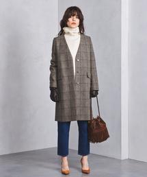 ユナイテッドアローズ　UWSC W/N Vノーカラーコート 27654289_17_D_215.jpg