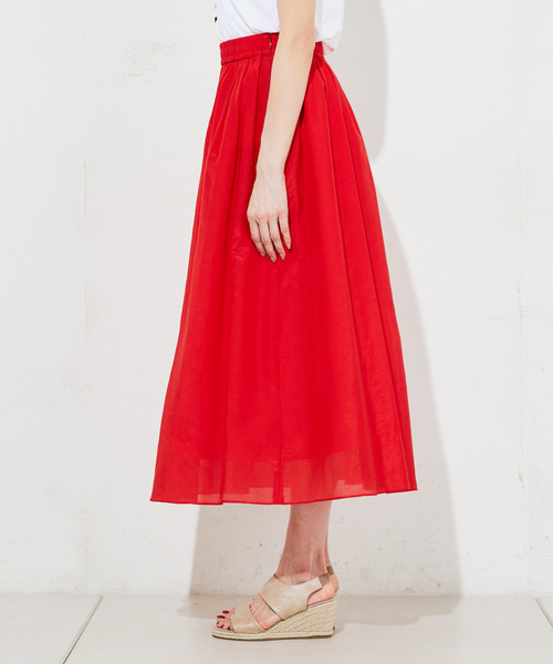 RIVE DROITE（リヴドロワ）の「【洗える】コットンシルクローンマキシスカート（スカート・レディース・ブラック/パープル/イエロー/レッド・FREE）」の19枚目の写真