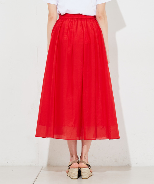 RIVE DROITE（リヴドロワ）の「【洗える】コットンシルクローンマキシスカート（スカート・レディース・ブラック/パープル/イエロー/レッド・FREE）」の13枚目の写真