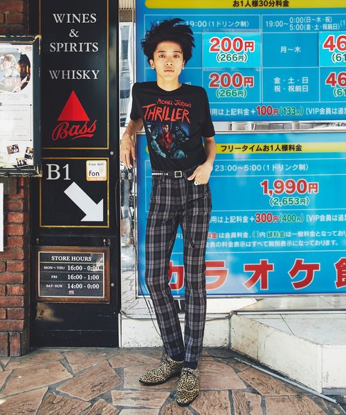 HYSTERIC GLAMOUR(ヒステリックグラマー)の「MICHAEL JACKSON/THRILLER プリント Tシャツ(Tシャツ/カットソー・メンズ・ブラック・LARGE/MEDIUM/SMALL/X-LARGE)」の3枚目の写真