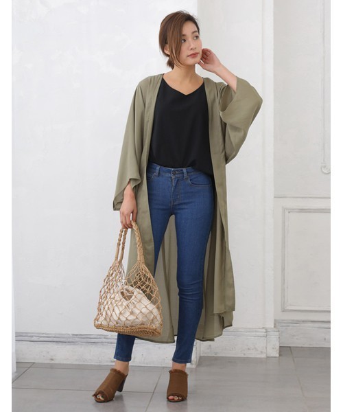 Re:EDIT（リエディ）の「巾着付きフィッシュネットバッグ（トートバッグ・レディース・ブラック/ベージュ/アイボリー・FREE）」の11枚目の写真