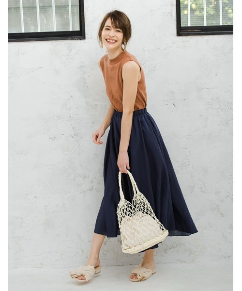 Re:EDIT（リエディ）の「巾着付きフィッシュネットバッグ（トートバッグ・レディース・ブラック/ベージュ/アイボリー・FREE）」の13枚目の写真