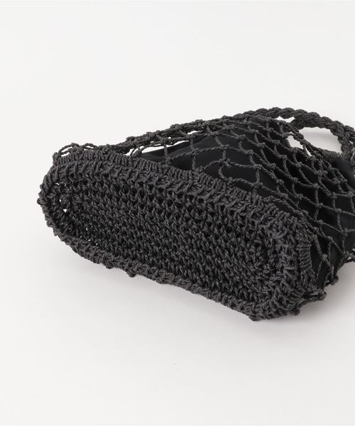 Re:EDIT（リエディ）の「巾着付きフィッシュネットバッグ（トートバッグ・レディース・ブラック/ベージュ/アイボリー・FREE）」の15枚目の写真