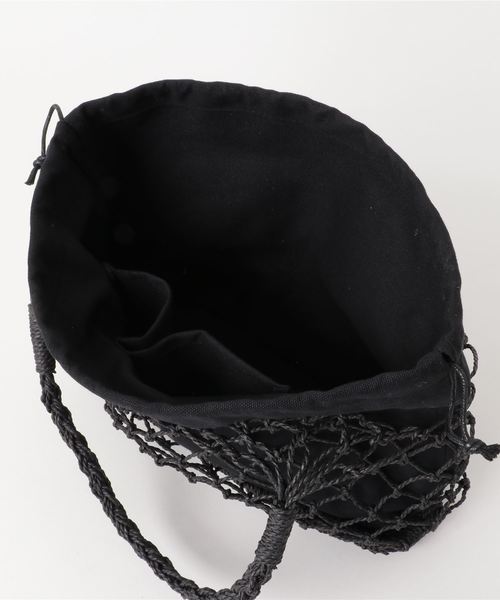 Re:EDIT（リエディ）の「巾着付きフィッシュネットバッグ（トートバッグ・レディース・ブラック/ベージュ/アイボリー・FREE）」の14枚目の写真