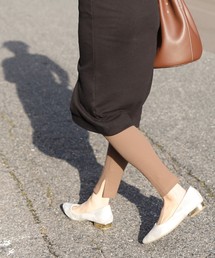 reca | 【レギンスランキング1位獲得◆大注目レギンス新色追加◆】伸縮性抜群◇recaレギンスシリーズ② ストレッチ サイドスリット リブレギンス(レギンス/スパッツ)