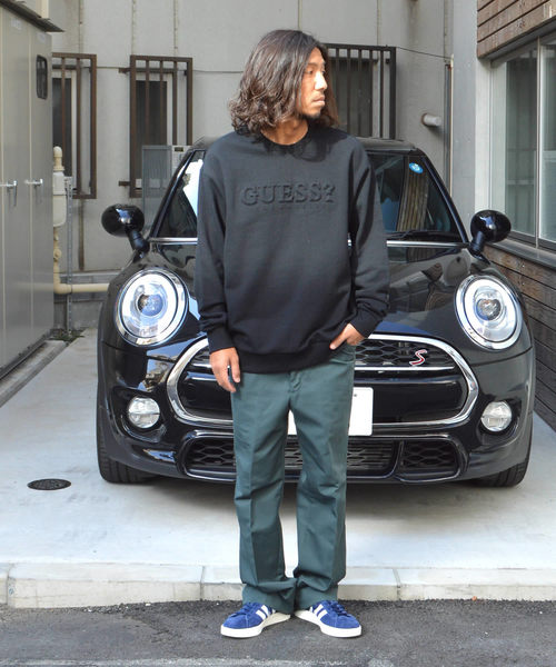 Guess(ゲス)の「GUESS/ゲス オリジナル エンボス加工 クルーネック スウェット L/S Original Sweatshirts(スウェット・メンズ・ブラック/グレー/ベージュ・S/M/L/XL)」の10枚目の写真