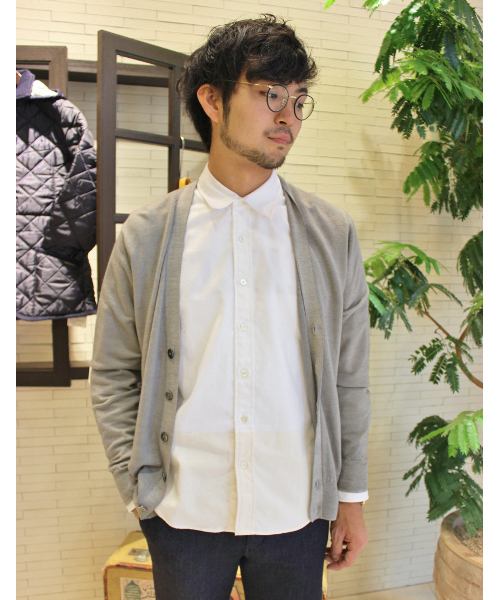 EDIFICE(エディフィス)の「◇GARMENTDYEニットカーディガン(カーディガン/ボレロ・メンズ・ブルー/グリーン/オレンジ/グレー・46/48/44/50)」の2枚目の写真