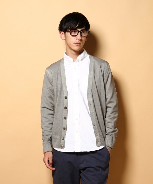 EDIFICE(エディフィス)の「◇GARMENTDYEニットカーディガン(カーディガン/ボレロ・メンズ・ブルー/グリーン/オレンジ/グレー・46/48/44/50)」の5枚目の写真