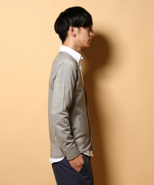 EDIFICE(エディフィス)の「◇GARMENTDYEニットカーディガン(カーディガン/ボレロ・メンズ・ブルー/グリーン/オレンジ/グレー・46/48/44/50)」の6枚目の写真