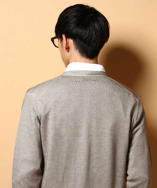 EDIFICE(エディフィス)の「◇GARMENTDYEニットカーディガン(カーディガン/ボレロ・メンズ・ブルー/グリーン/オレンジ/グレー・46/48/44/50)」の8枚目の写真