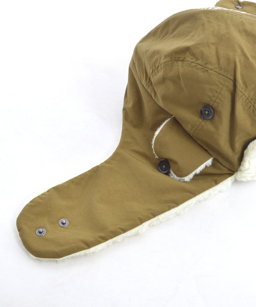 VANS（バンズ）の「VANS/ヴァンズ Fleese Trapper Hat（ハット・メンズ・ベージュ/カーキ・FREE）」の4枚目の写真