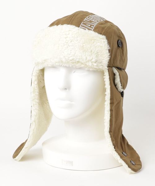 VANS（バンズ）の「VANS/ヴァンズ Fleese Trapper Hat（ハット・メンズ・ベージュ/カーキ・FREE）」の6枚目の写真