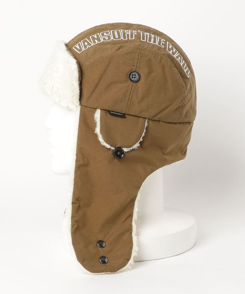 VANS（バンズ）の「VANS/ヴァンズ Fleese Trapper Hat（ハット・メンズ・ベージュ/カーキ・FREE）」の9枚目の写真