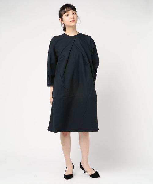 Brocante（ブロカント）の「Brocante/ブロカント　プリエワンピース　37-142（ワンピース・レディース・ネイビー/オリーブ・2）」の12枚目の写真