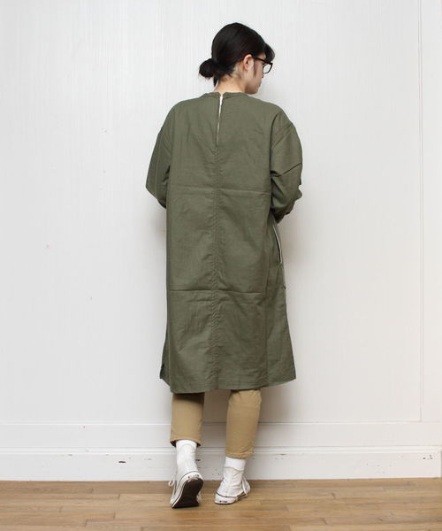 Brocante（ブロカント）の「Brocante/ブロカント　プリエワンピース　37-142（ワンピース・レディース・ネイビー/オリーブ・2）」の10枚目の写真