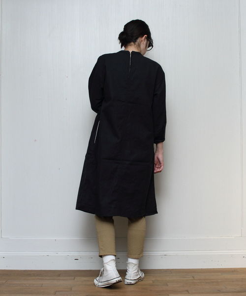 Brocante（ブロカント）の「Brocante/ブロカント　プリエワンピース　37-142（ワンピース・レディース・ネイビー/オリーブ・2）」の7枚目の写真