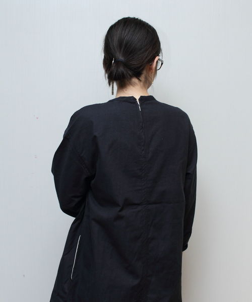 Brocante（ブロカント）の「Brocante/ブロカント　プリエワンピース　37-142（ワンピース・レディース・ネイビー/オリーブ・2）」の6枚目の写真