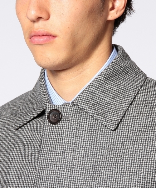 UNITED ARROWS ハウンドトゥース(千鳥格子)柄ステンカラーコート UNITED ARROWS（ユナイテッドアローズ）の「UAB ハウンドトゥース