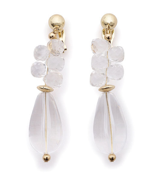 JILL STUART（ジルスチュアート）の「◆クリスタルドロップイヤリング（イヤリング・レディース・ゴールド・ﾌﾘ-）」の4枚目の写真