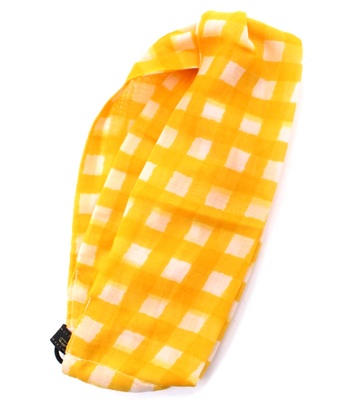 bpr BEAMS Women's(ビーピーアール ビームス)の「CLEF CLE / ギンガムチェック ターバン(ヘアバンド・レディース・レッド/イエロー/ネイビー・ONE SIZE)」の4枚目の写真