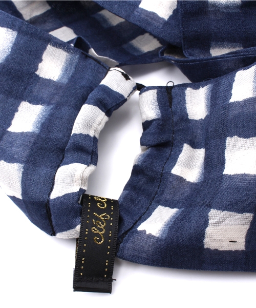 bpr BEAMS Women's(ビーピーアール ビームス)の「CLEF CLE / ギンガムチェック ターバン(ヘアバンド・レディース・レッド/イエロー/ネイビー・ONE SIZE)」の6枚目の写真