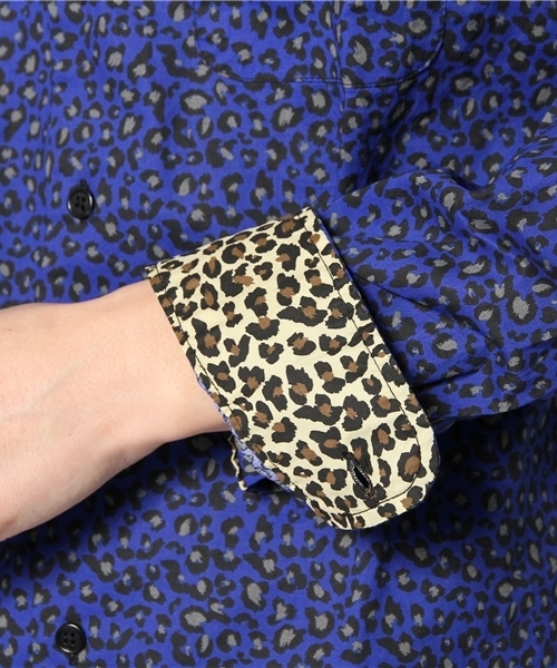 WEGO（ウィゴー）の「WEGO/レオパードシャツ（シャツ/ブラウス・メンズ・ブルー/イエロー・MEDIUM/LARGE）」の9枚目の写真