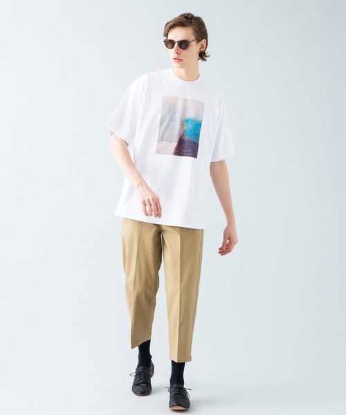 【MARKAWARE】 コットンテーパードパンツ markaware（マーカウェア）の「【marka】ツータックコットン